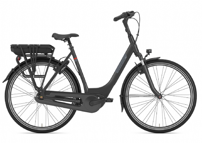 Gazelle Paris C7+ HMB Dames Black mat