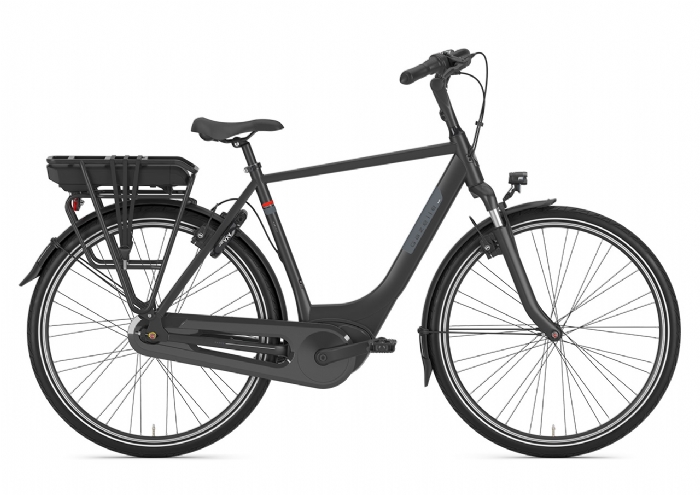 Gazelle Paris C7+ HMB Heren Black mat